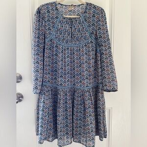 HOLDING HORSES Patterned Long Sleeve Dress